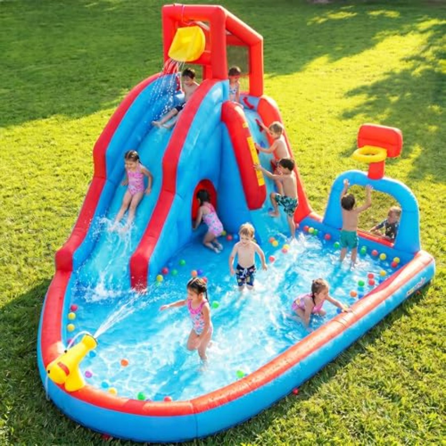 Kids Outdoor Water Slide - Backyard outdoor water slide inflatable bounce