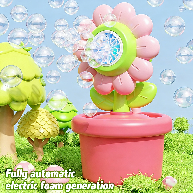 Bubble Sword Wand - Sunflower Bubble Machine Fully Automatic Light-emitting