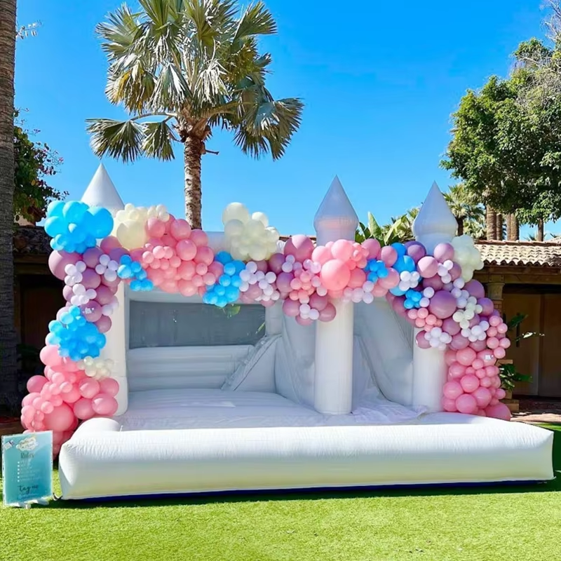 Kids Outdoor House - White Bounce House for Kids and