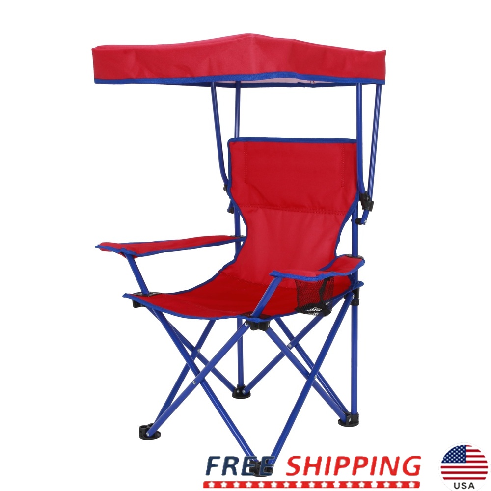Kids Outdoor Lawn Chair - Kids Canopy Camp Chair Safety Lock