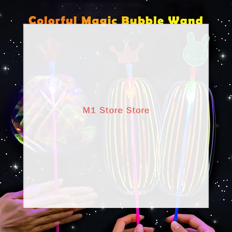 Bubble Sword Wand - Halloween Rainbow Magic Stick Wand LED