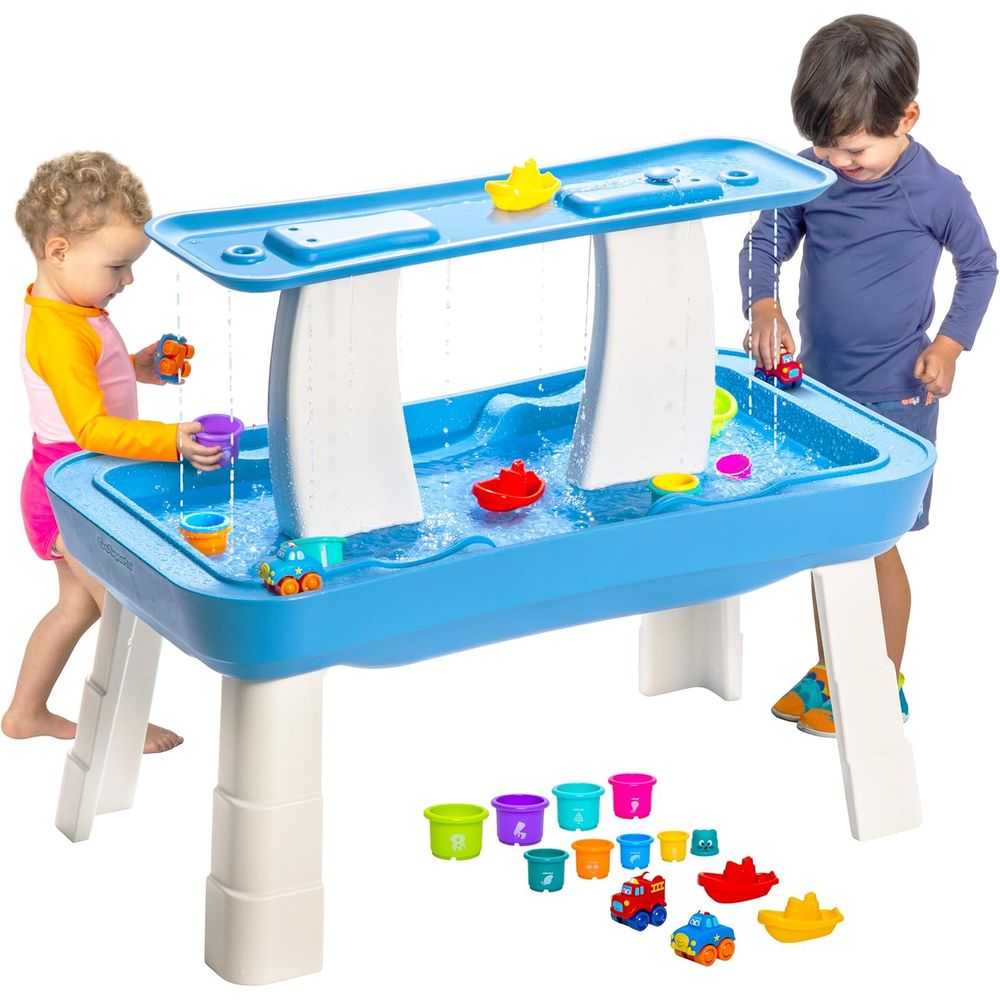 Kids Outdoor Water Play Table - GoSports Water Table With Pump or