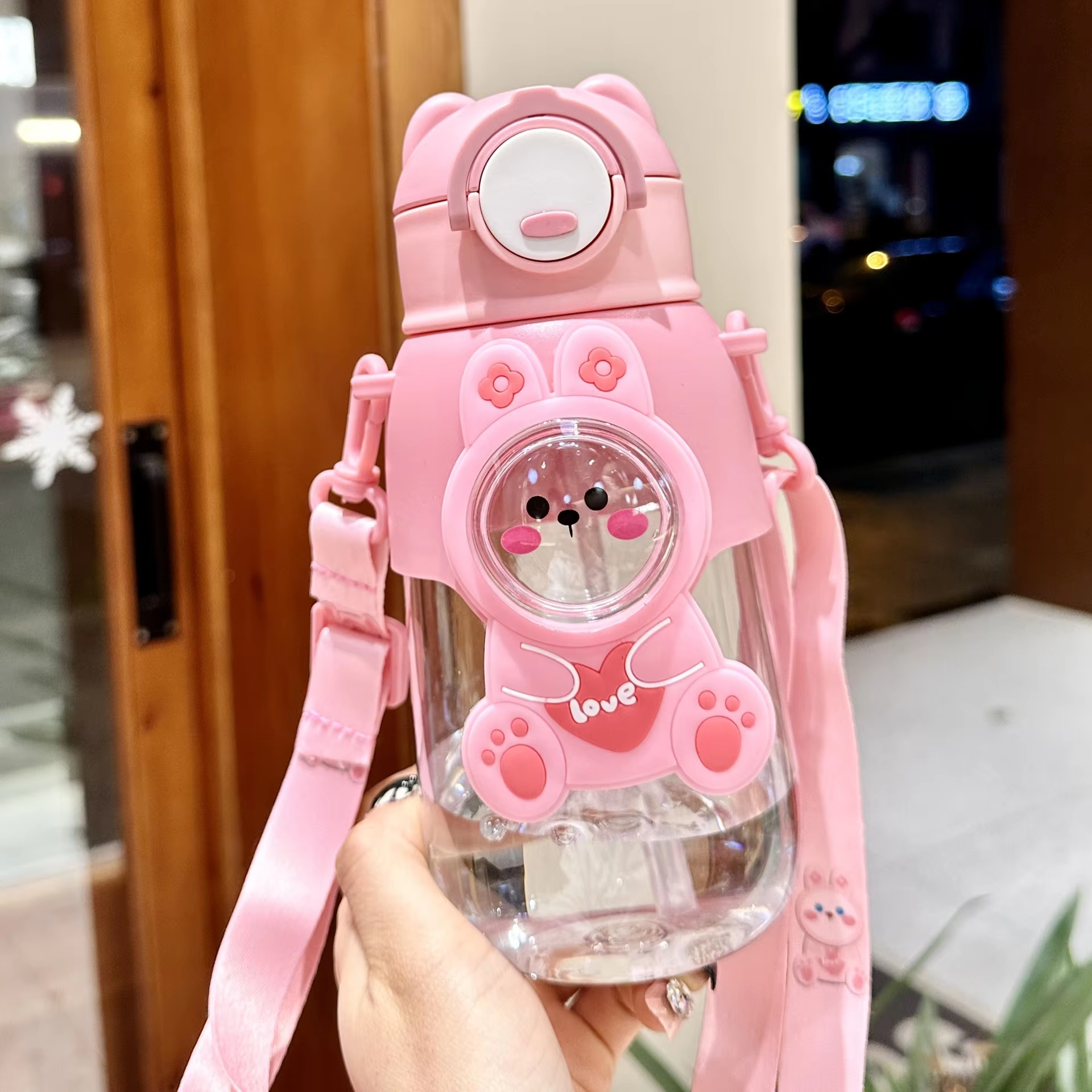 Outdoor Kid Friendly - 1pcs Portable Cartoon Animal Water Bottle
