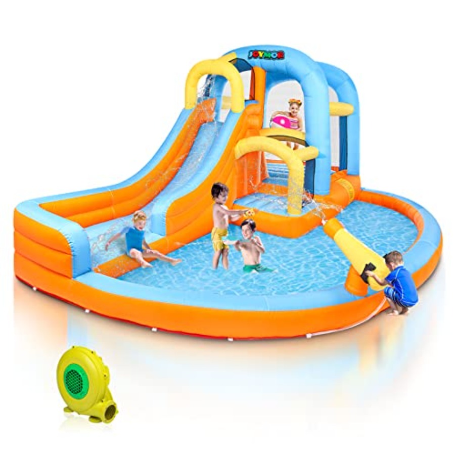 Kids Outdoor Water Slide - Outdoor backyard 5-in-1 inflatable water slide