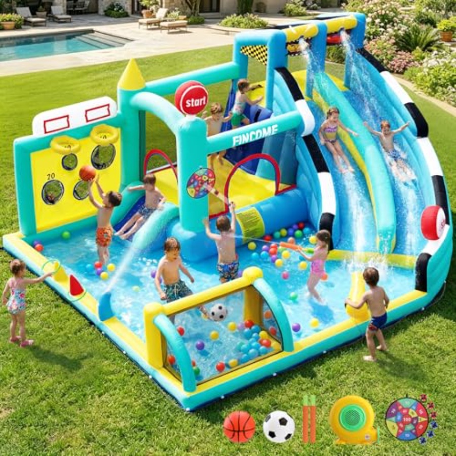 Outdoor indoor inflatable boun - Kids Outdoor House recension och pris