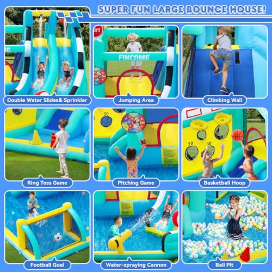Outdoor indoor inflatable boun - Kids Outdoor House recension och pris