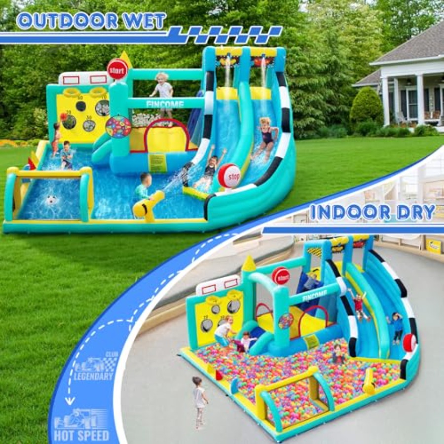 Outdoor indoor inflatable boun - Kids Outdoor House recension och pris