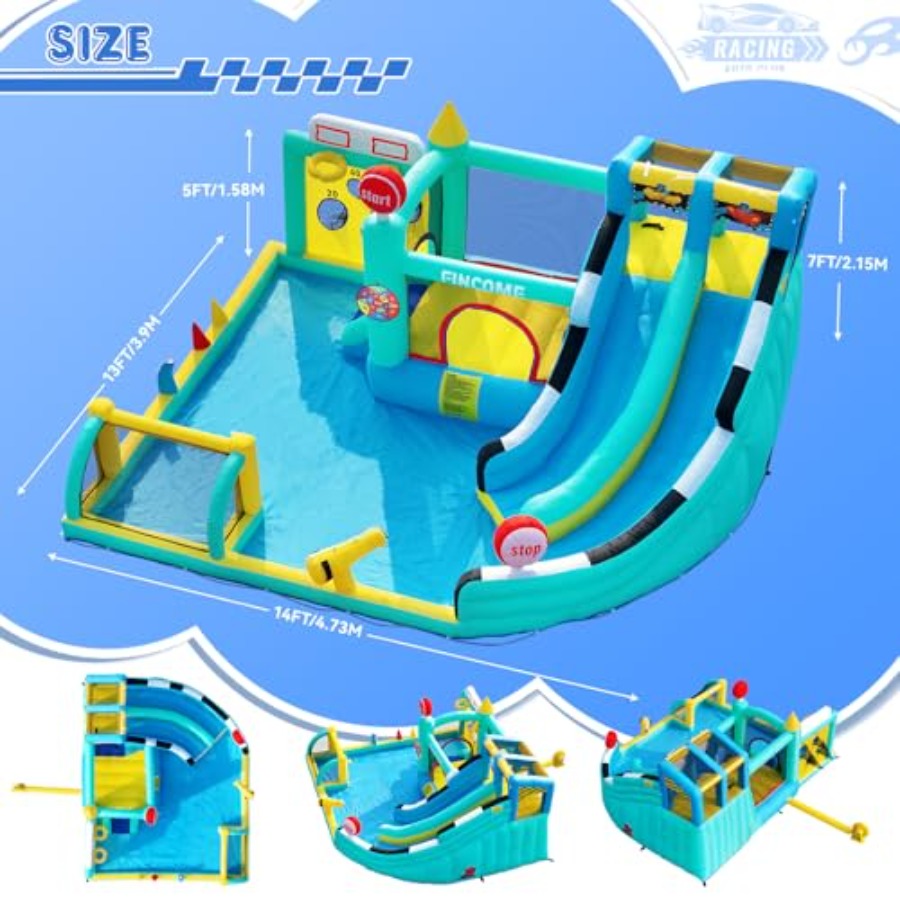 Outdoor indoor inflatable boun - Kids Outdoor House recension och pris