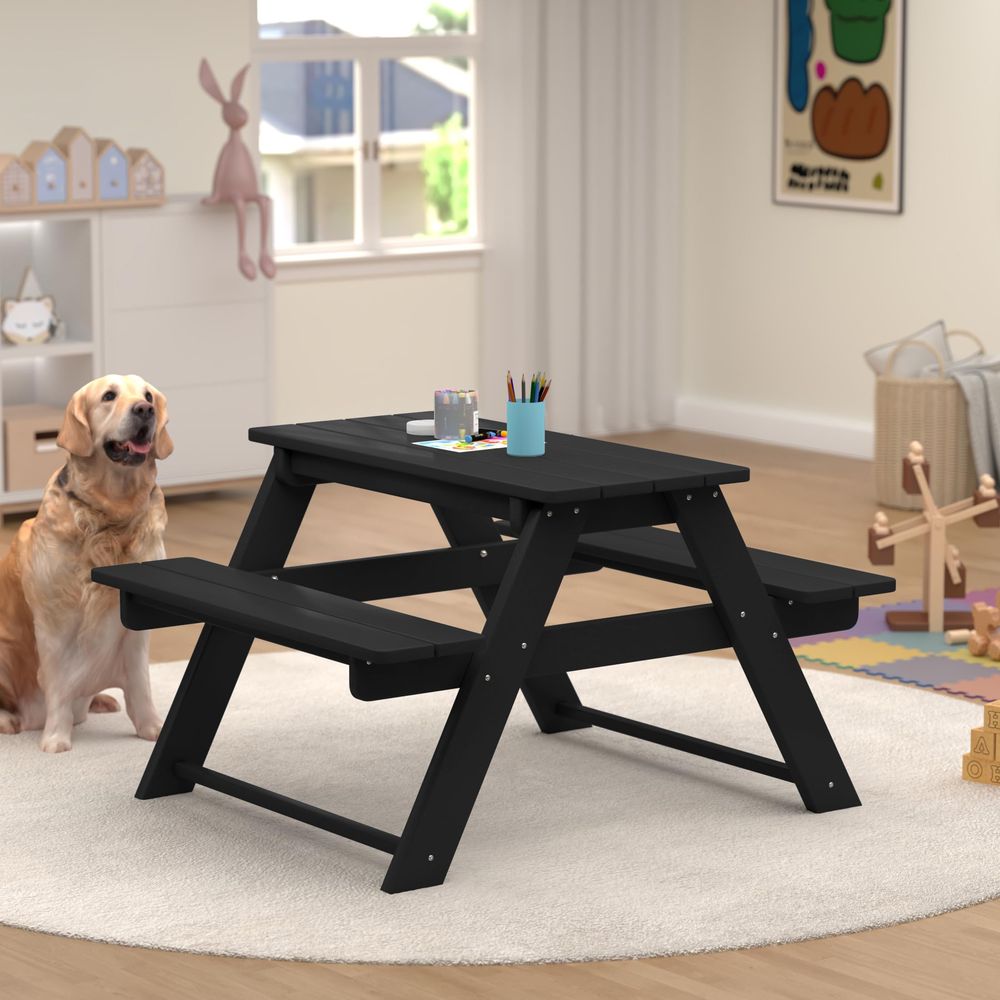 Kids Picnic Table, HDPE All We - Kids Outdoor Lawn Chair recension och pris