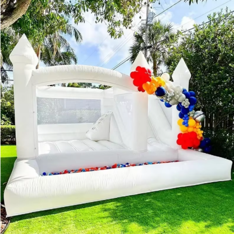 White Bounce House for Kids an - Kids Outdoor House recension och pris