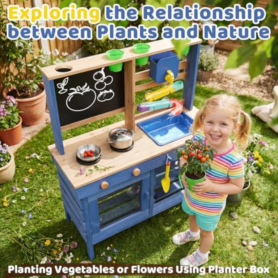 Outdoor mud kitchen for kids:  - Kids Outdoor Kitchen Set recension och pris