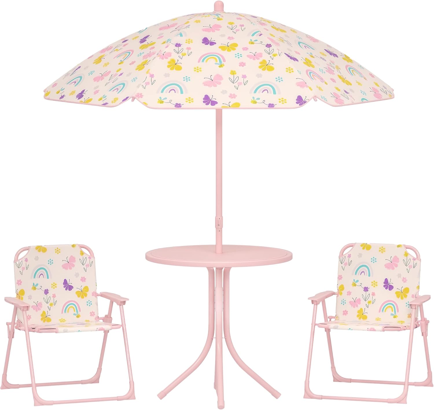 Kids Picnic Table with Umbrell - Kids Outdoor Table And Chairs With Umbrella recension och pris