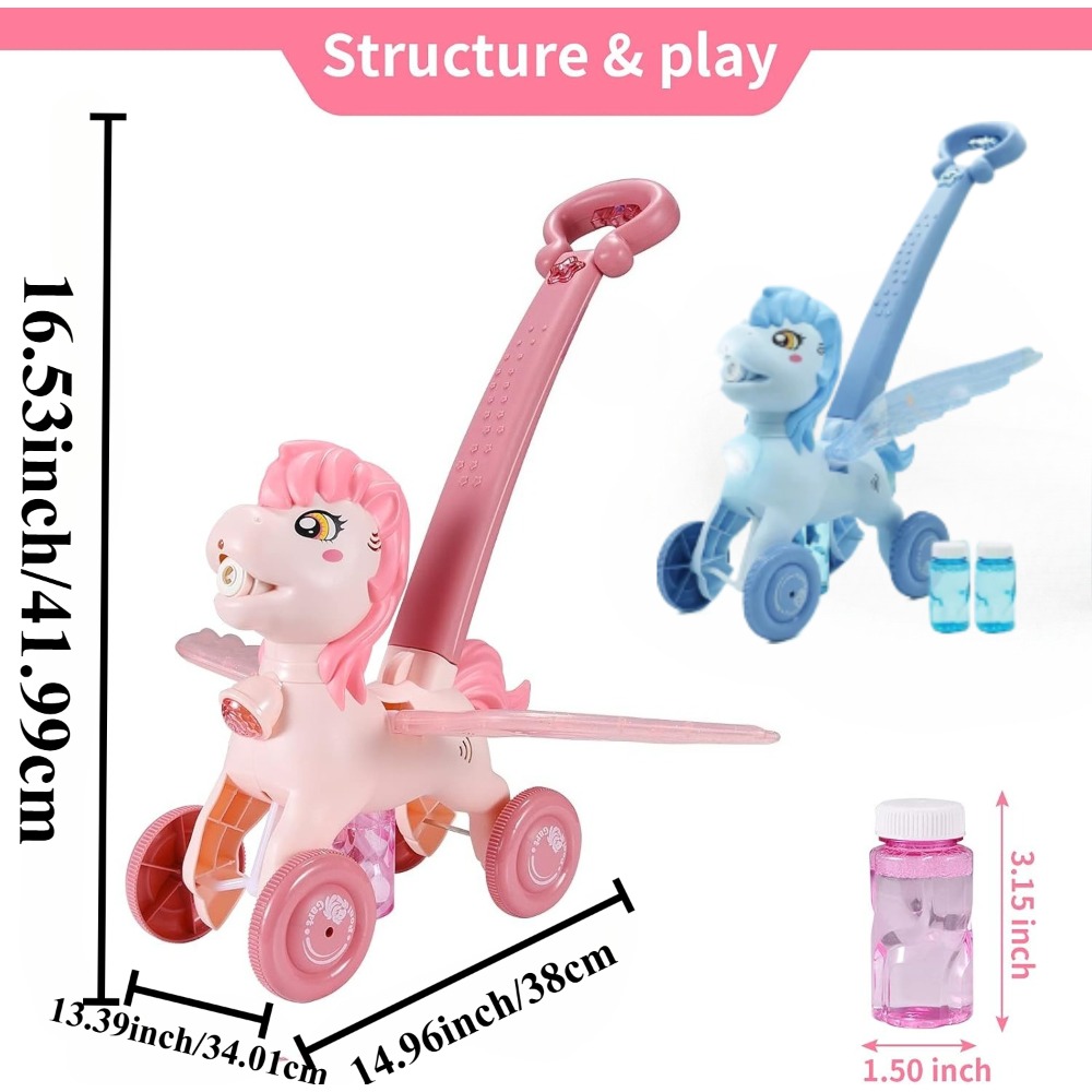 Pony Bubble Lawn Mower for Kid - Kids Outdoor Lawn Mower recension och pris