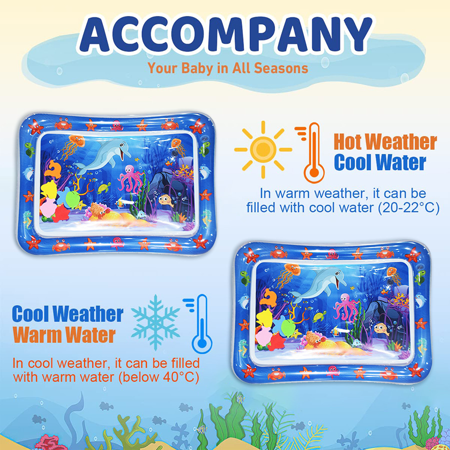 1pc Blue Dolphin Inflatable PV - Kids Outdoor Water Play Table recension och pris