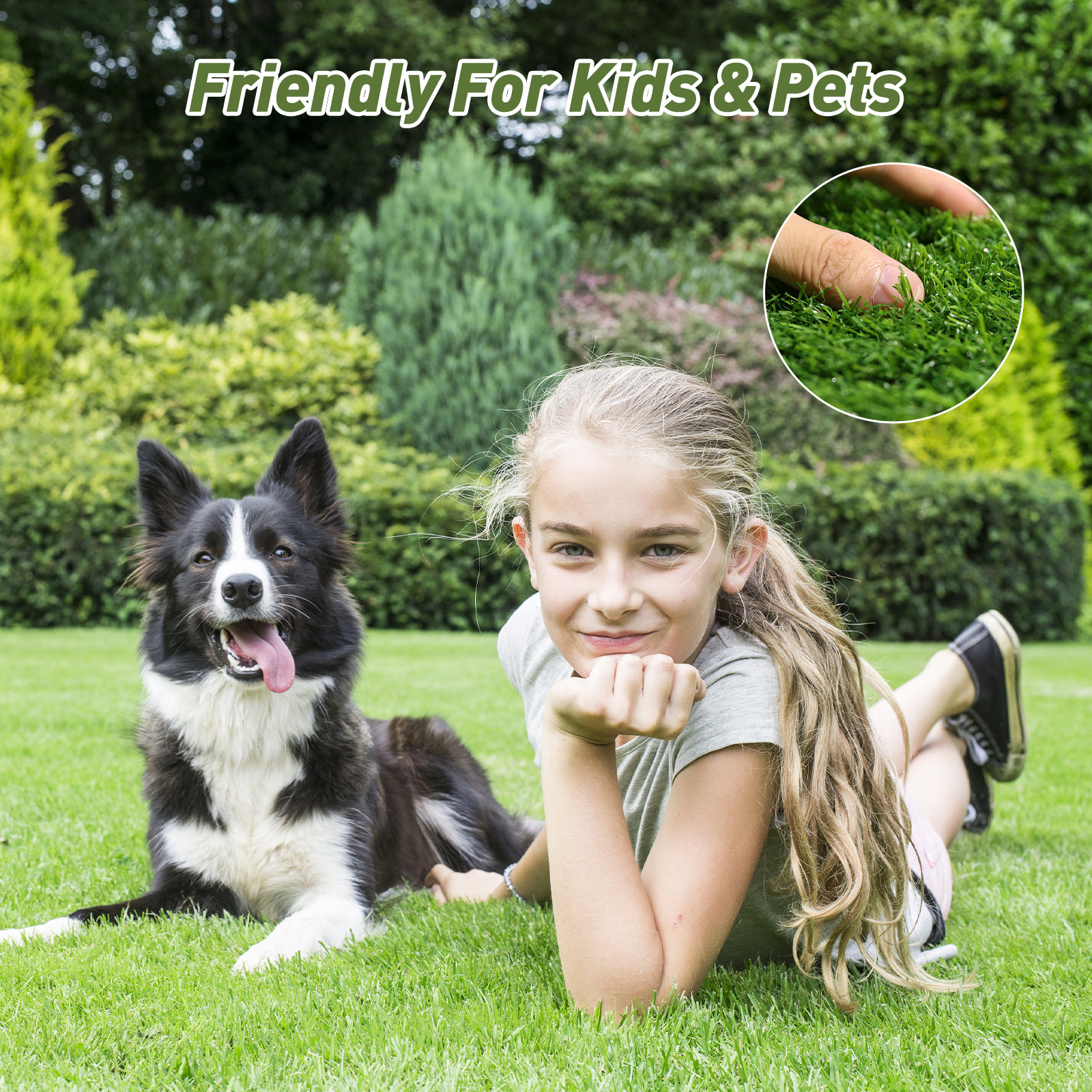 Upgraded Large Artificial Gras - Outdoor Kid Friendly recension och pris