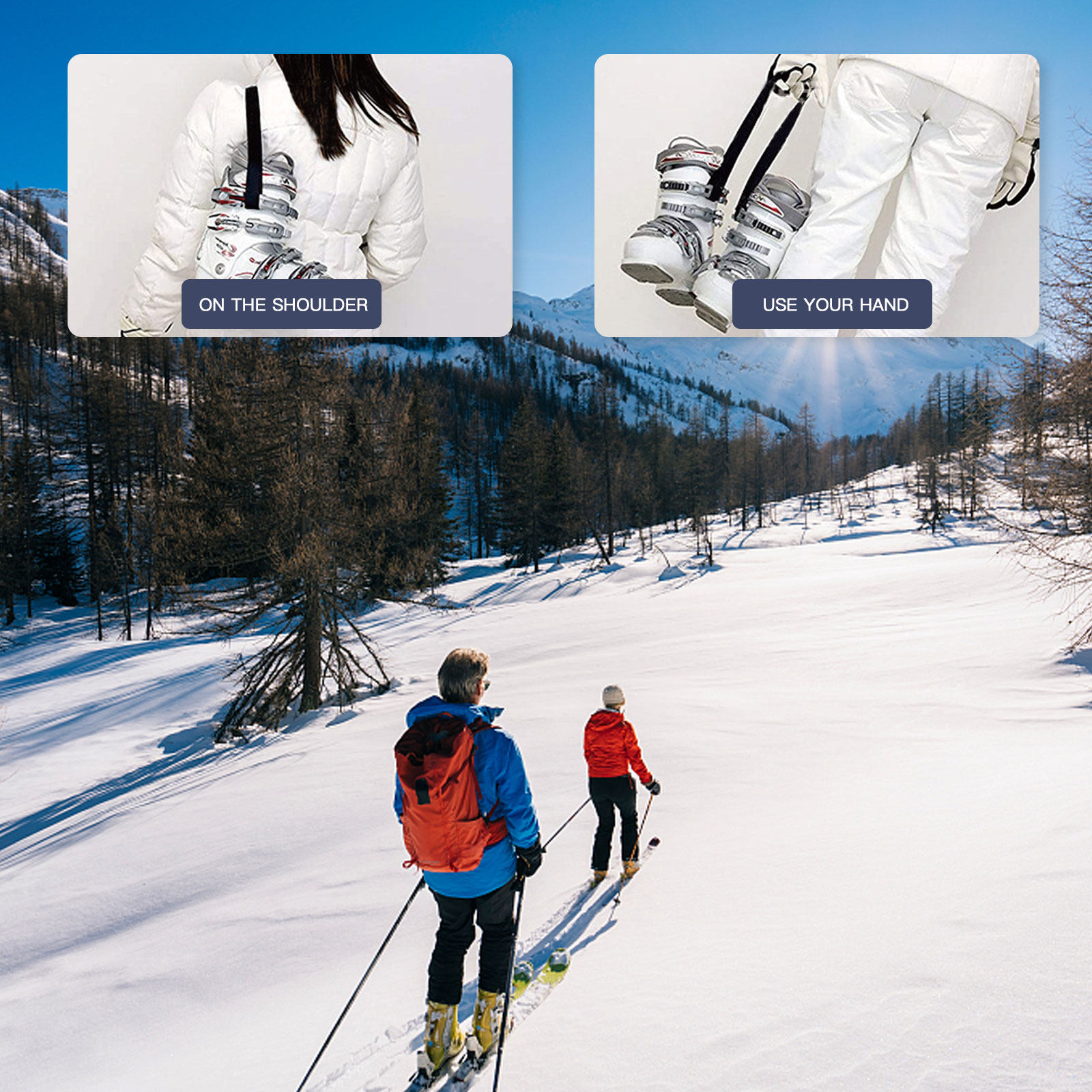 2Pcs Portable Ski Boot Carrier - Kids Outdoor Boots recension och pris