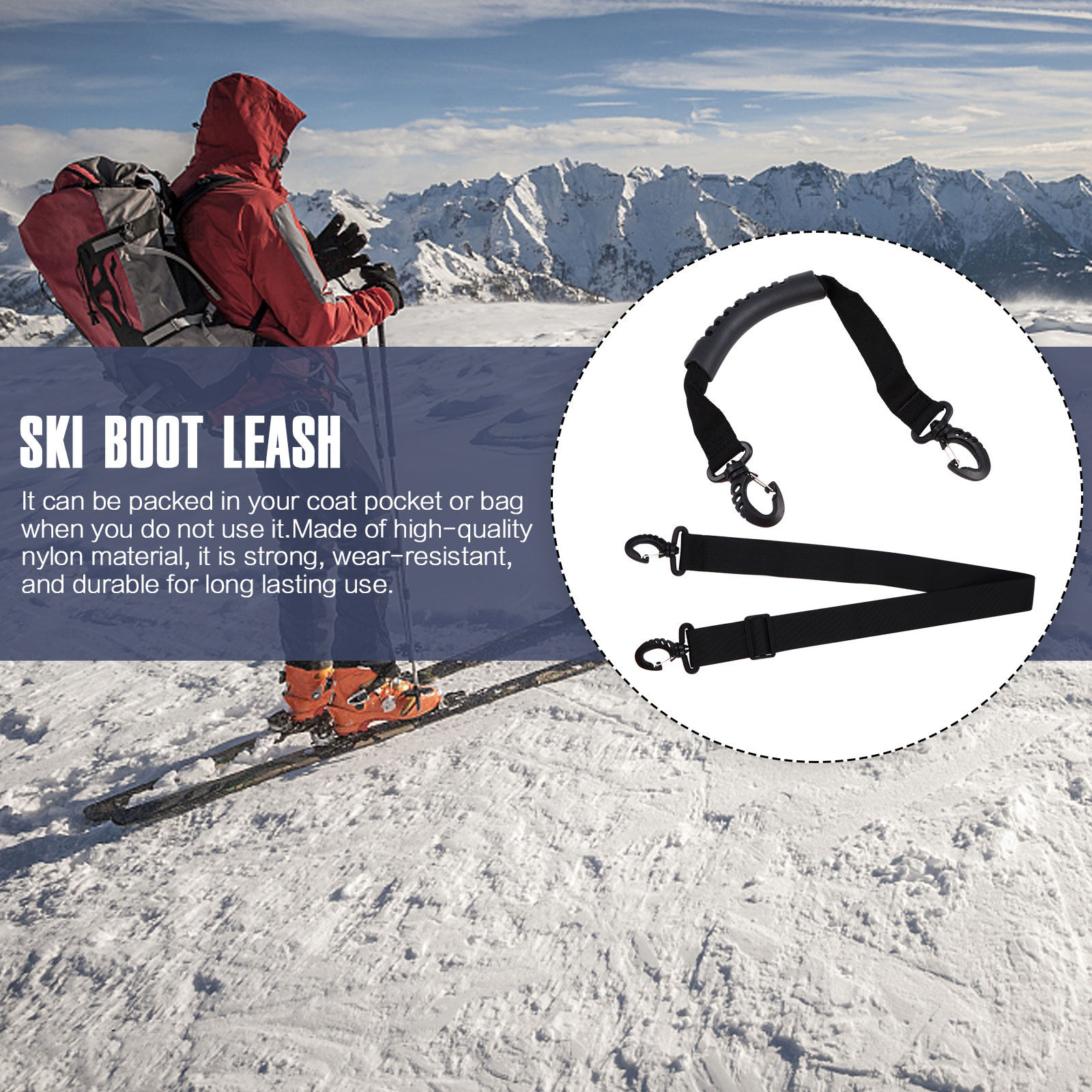 2Pcs Portable Ski Boot Carrier - Kids Outdoor Boots recension och pris