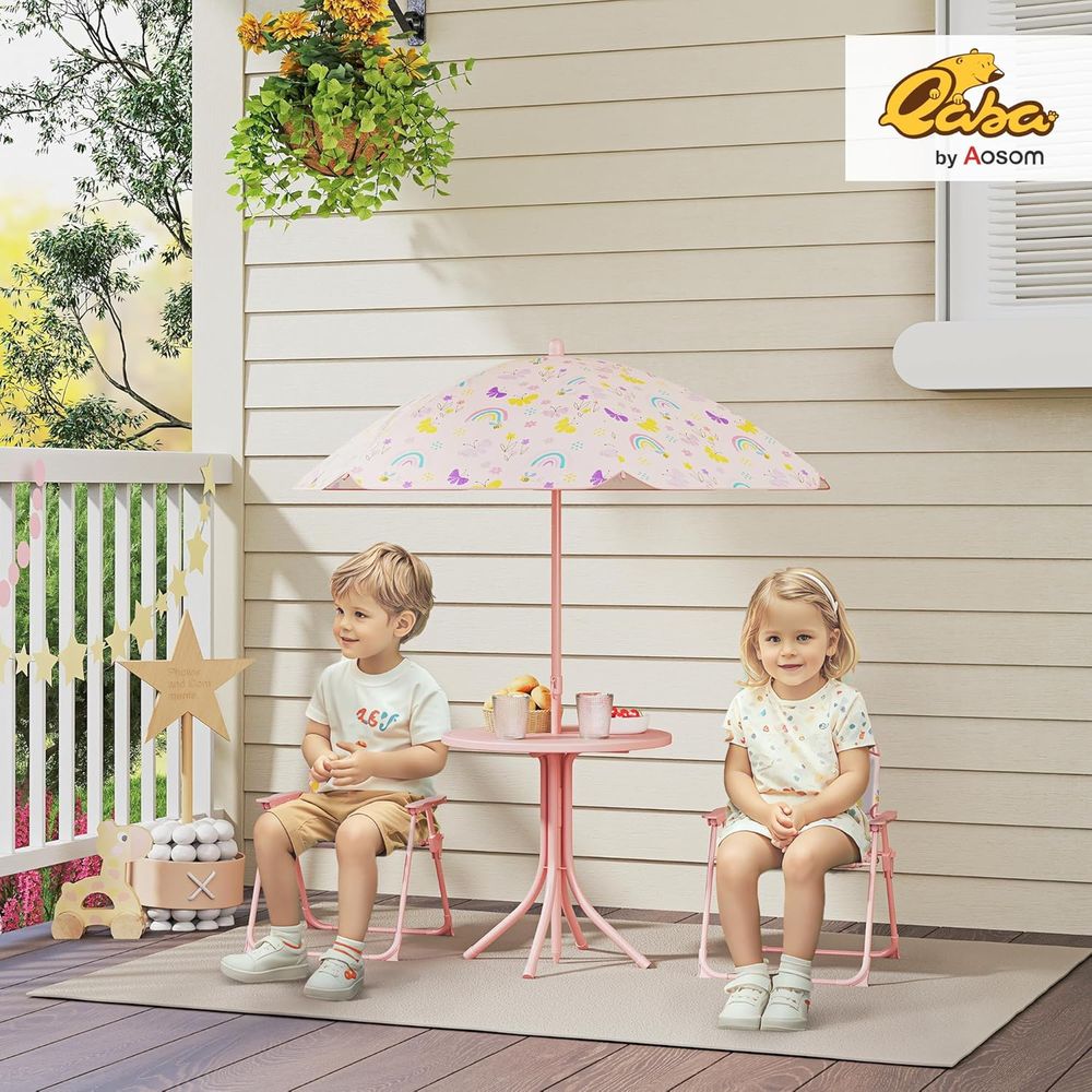 Outdoor Kids Picnic Table and  - Kids Outdoor Table And Chairs With Umbrella recension och pris