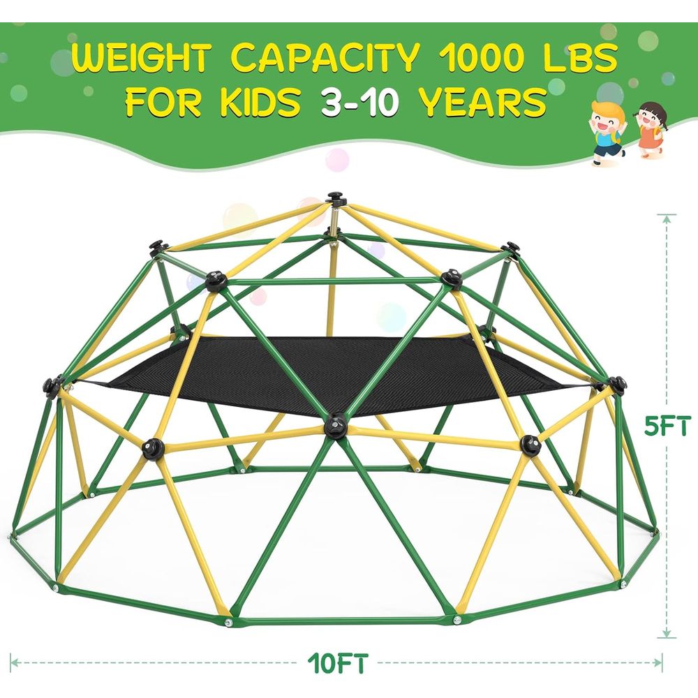 10T Climbing Dome with Hammock - Kids Outdoor Hammock recension och pris