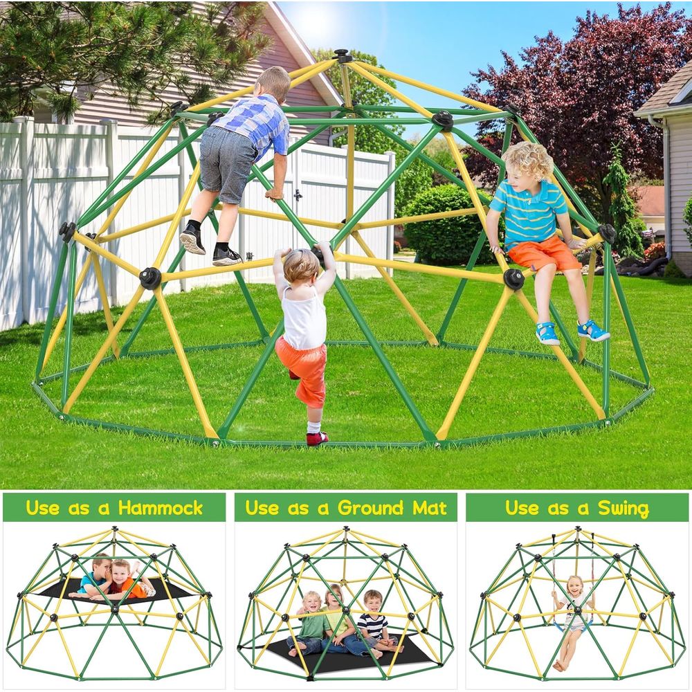 10T Climbing Dome with Hammock - Kids Outdoor Hammock recension och pris