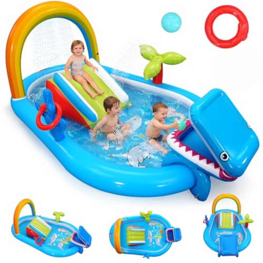 Inflatable Play Center Outdoor - Kids Outdoor Water Slide recension och pris