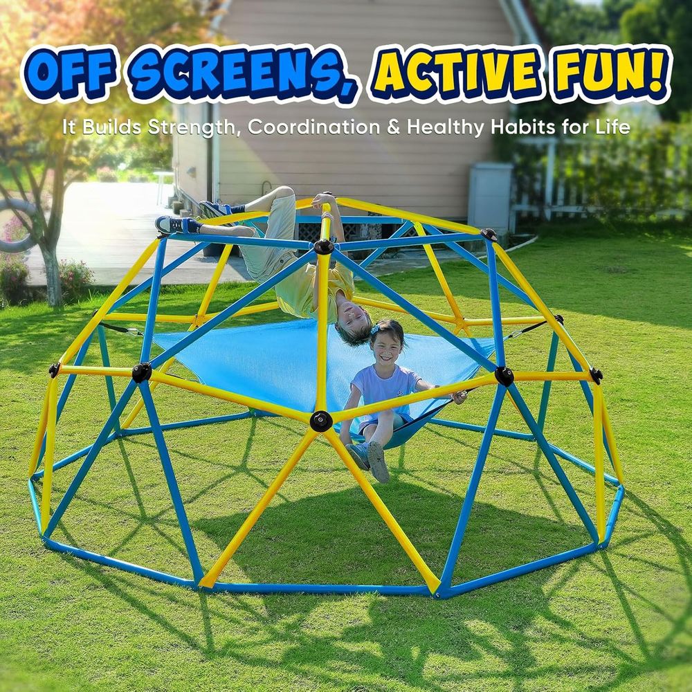 10T Climbing Dome with Hammock - Kids Outdoor Hammock recension och pris