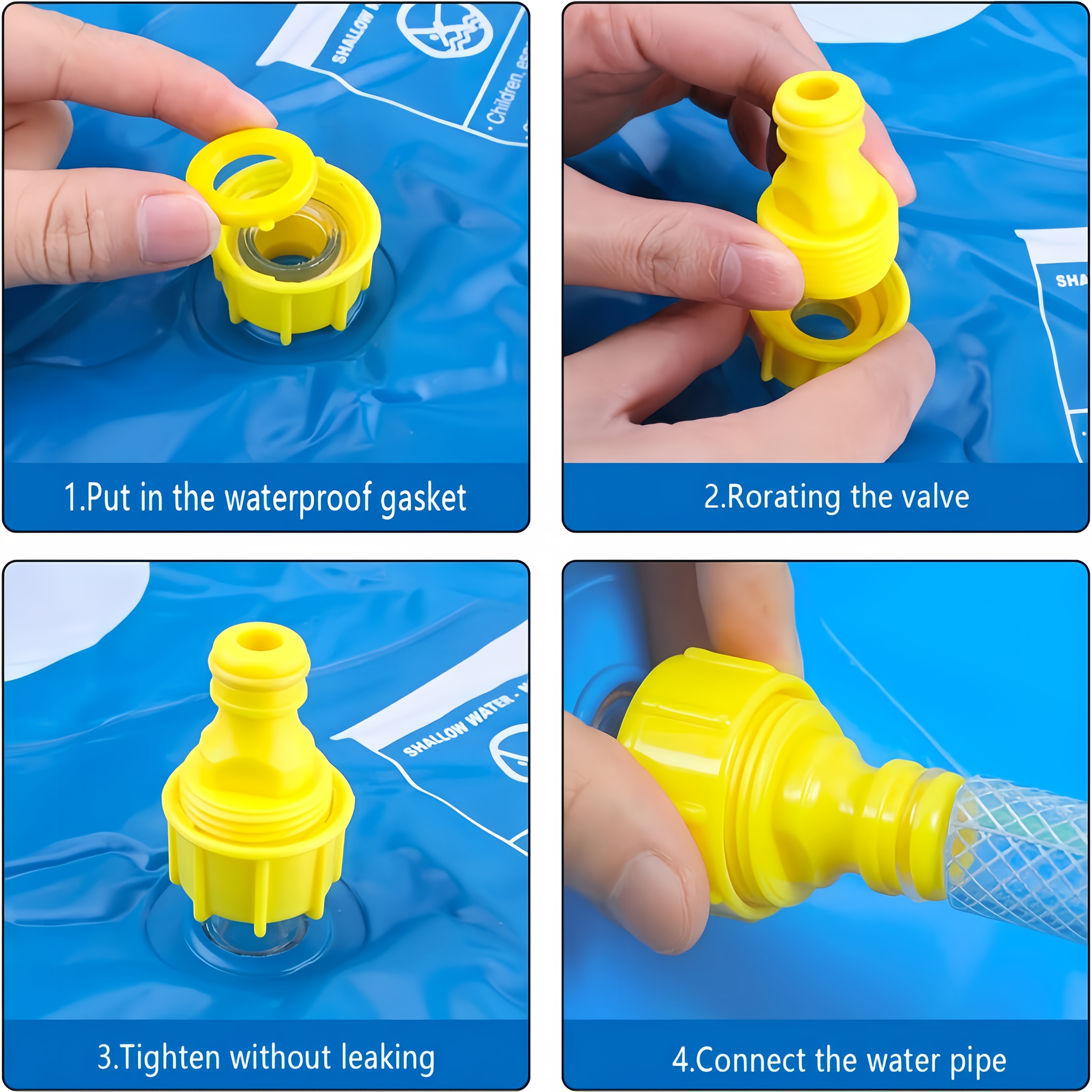 PVC Inflatable Splash Pad Spri - Kids Outdoor Water Play Table recension och pris