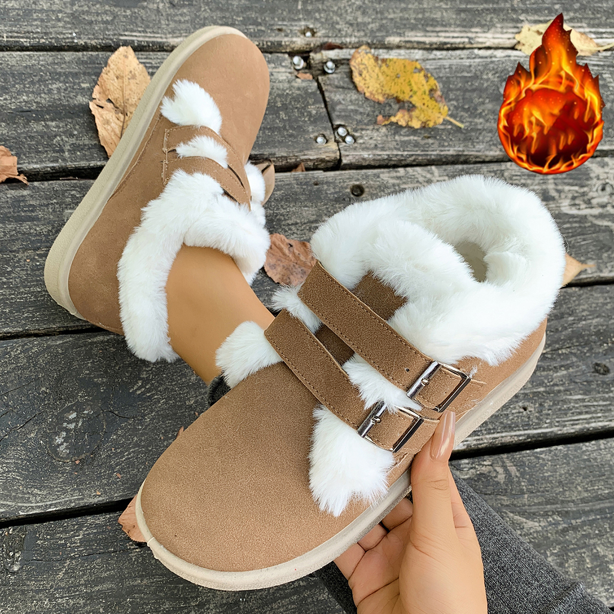 Winter Warm New Women Slip on  - Kids Outdoor Boots recension och pris