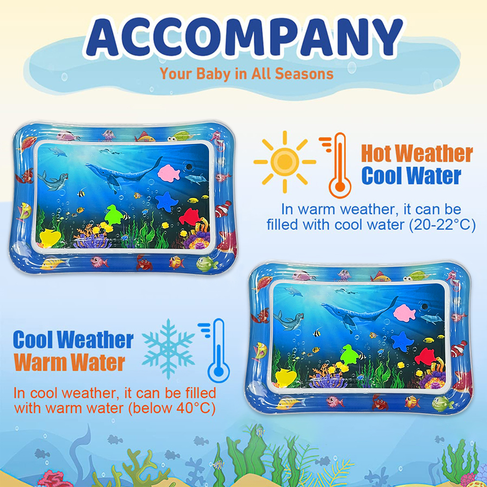 Ocean Animal Pattern Inflatabl - Kids Outdoor Water Play Table recension och pris