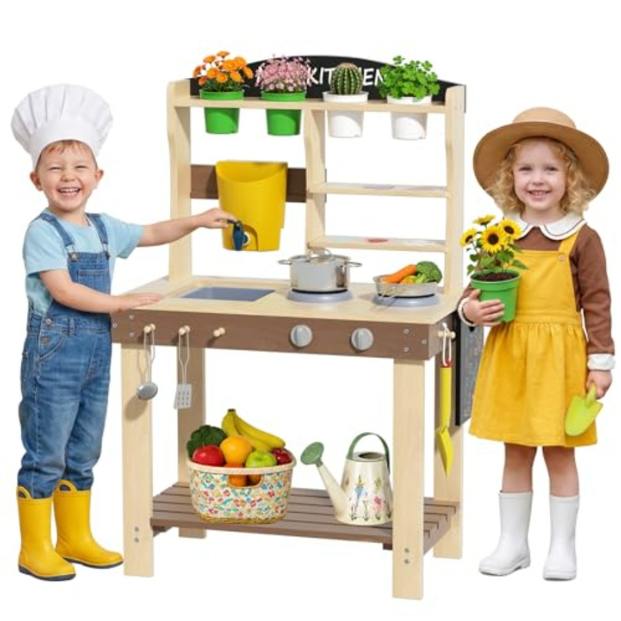 Outdoor mud kitchen for kids:  - Kids Outdoor Kitchen Set recension och pris