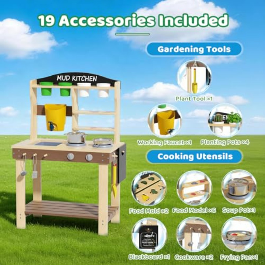 Outdoor mud kitchen for kids:  - Kids Outdoor Kitchen Set recension och pris