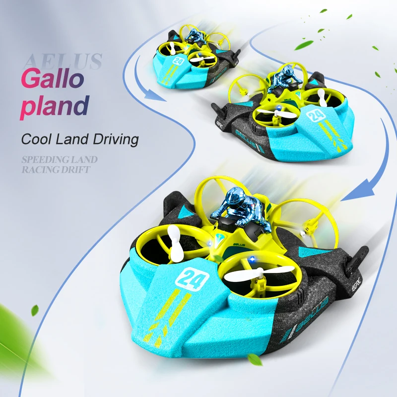 3-in-1 Land Air Sea RC Aircraf - Kids Outdoor Quad recension och pris