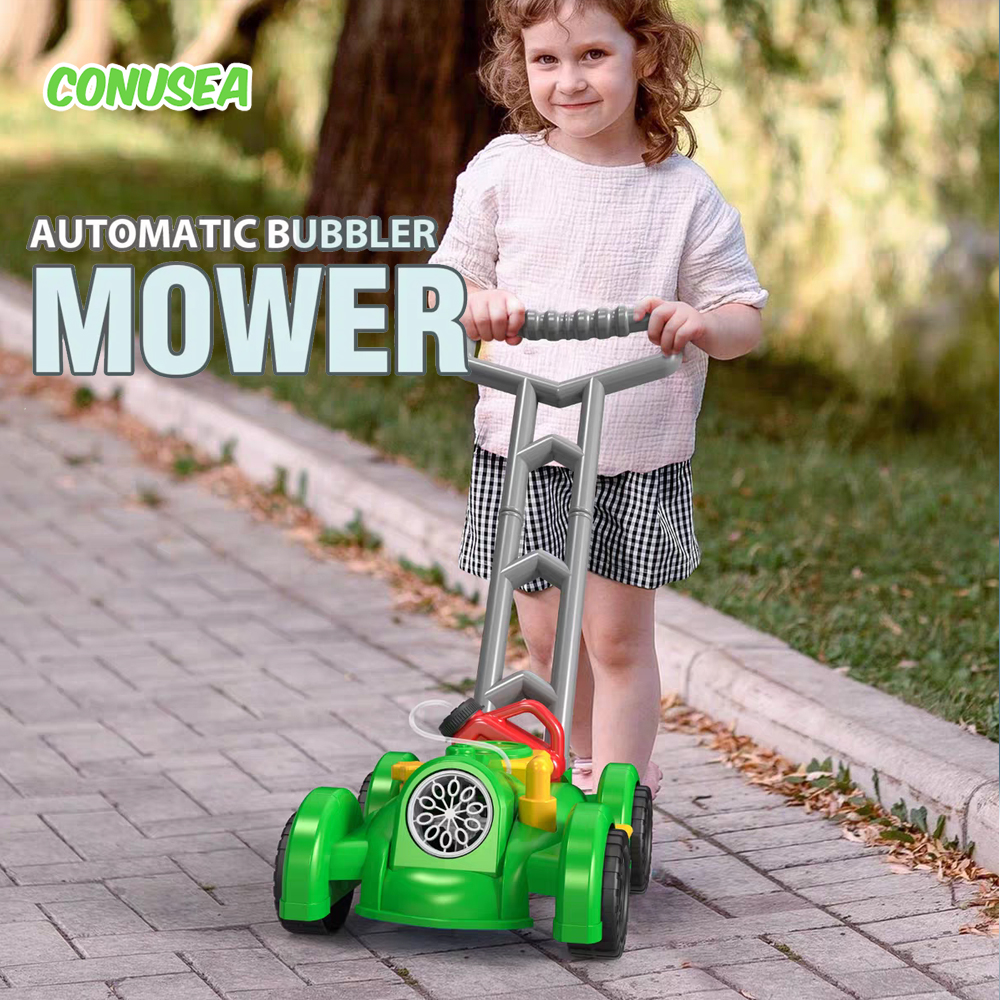 Trolley Bubble Machine Gun Car - Kids Outdoor Lawn Mower recension och pris