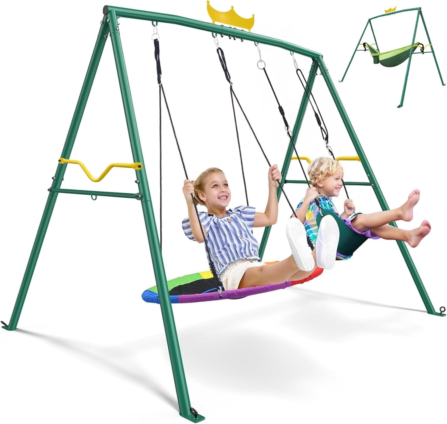 Crown 2-in-1 Swing&Hammock,460 - Kids Outdoor Hammock recension och pris