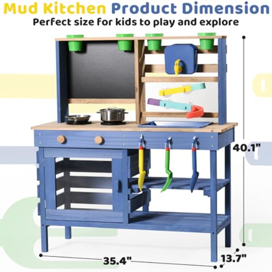 Outdoor mud kitchen for kids:  - Kids Outdoor Kitchen Set recension och pris