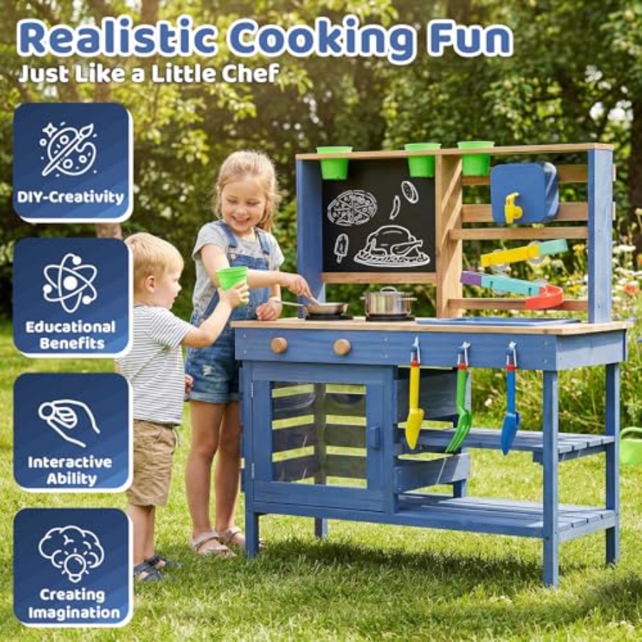 Outdoor mud kitchen for kids:  - Kids Outdoor Kitchen Set recension och pris