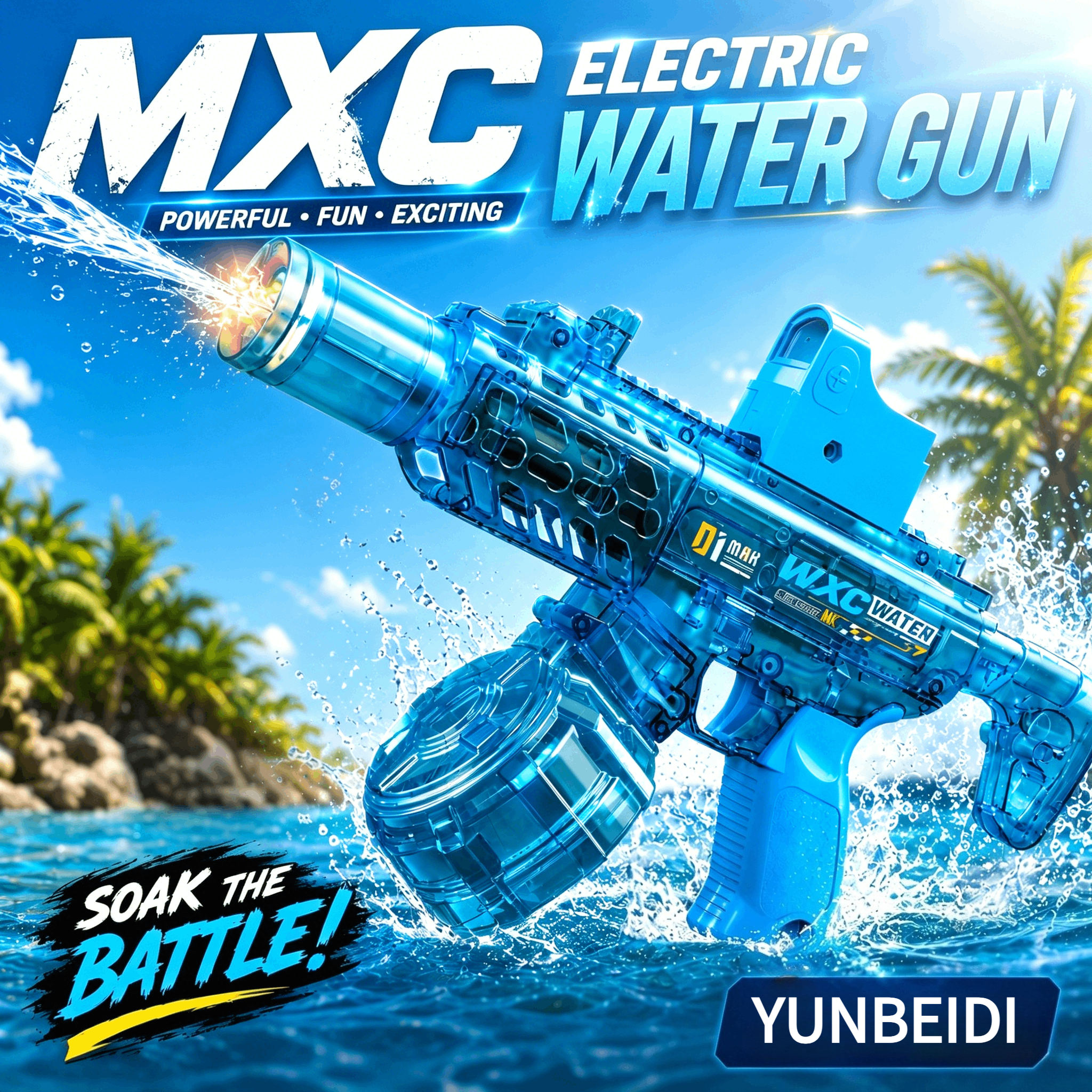 Electric Water Gun Flashing Li - Kids Outdoor Music recension och pris