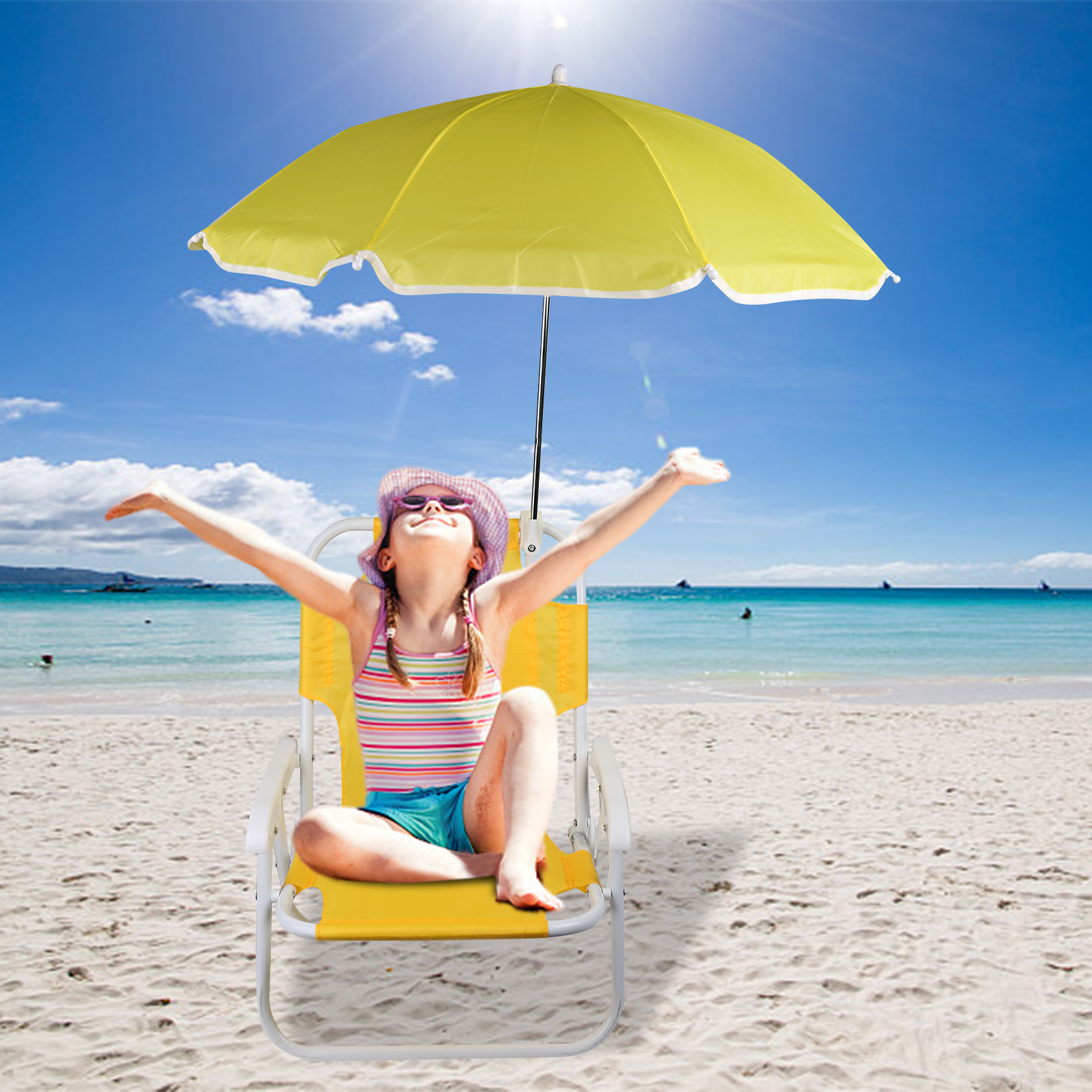 Beach Chairs and Umbrellas Out - Kids Outdoor Lawn Chair recension och pris