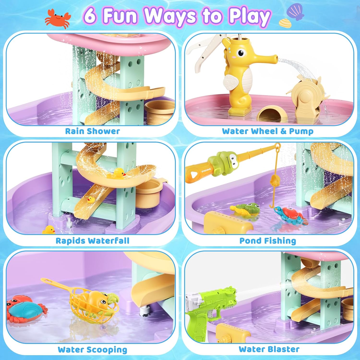 Kids Sand & Water Table with 2 - Kids Outdoor Water Play Table recension och pris