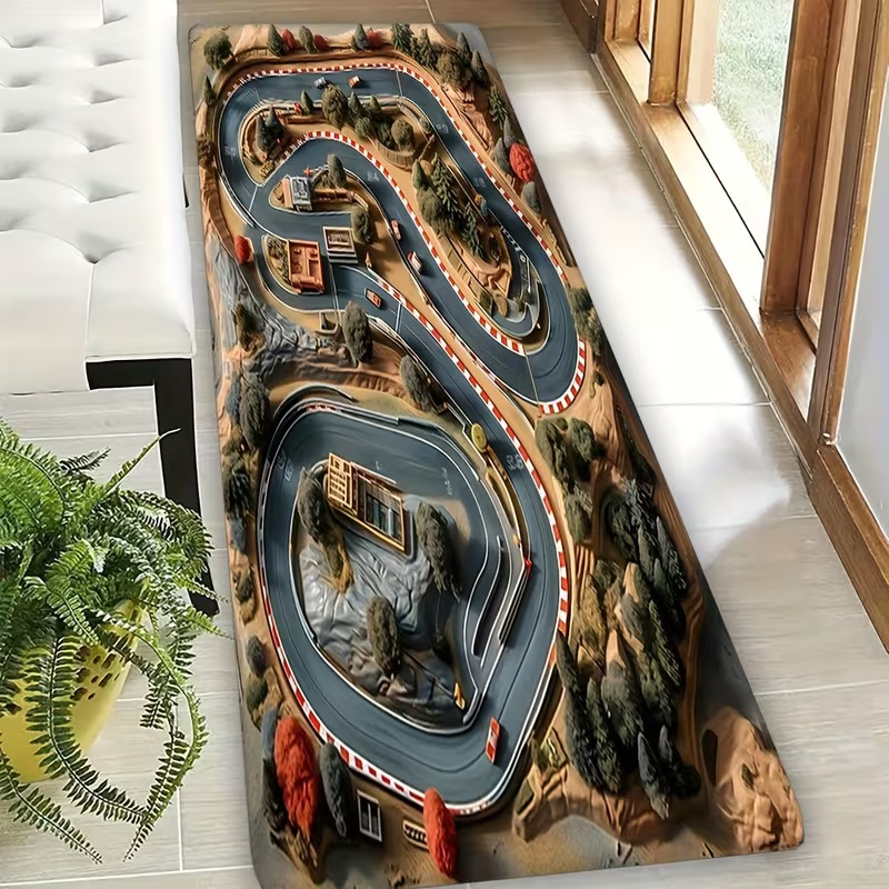 3D Racing Track Play Mat Color - Kids Outdoor Treehouse recension och pris