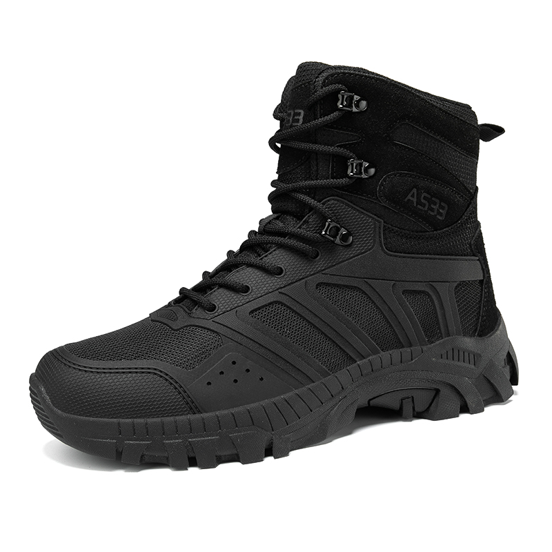 Men Tactical Boots Lace Up Des - Kids Outdoor Boots recension och pris