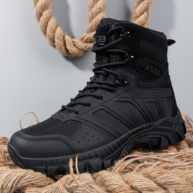 Men Tactical Boots Lace Up Des - Kids Outdoor Boots recension och pris