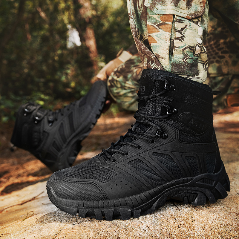 Men Tactical Boots Lace Up Des - Kids Outdoor Boots recension och pris