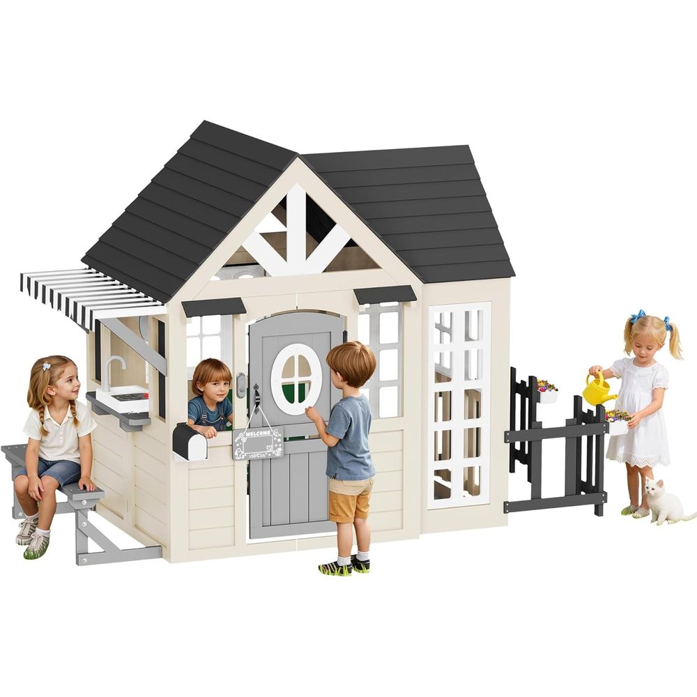 Albott Kids Outdoor Wooden Pla - Kids Outdoor Kitchen Set recension och pris