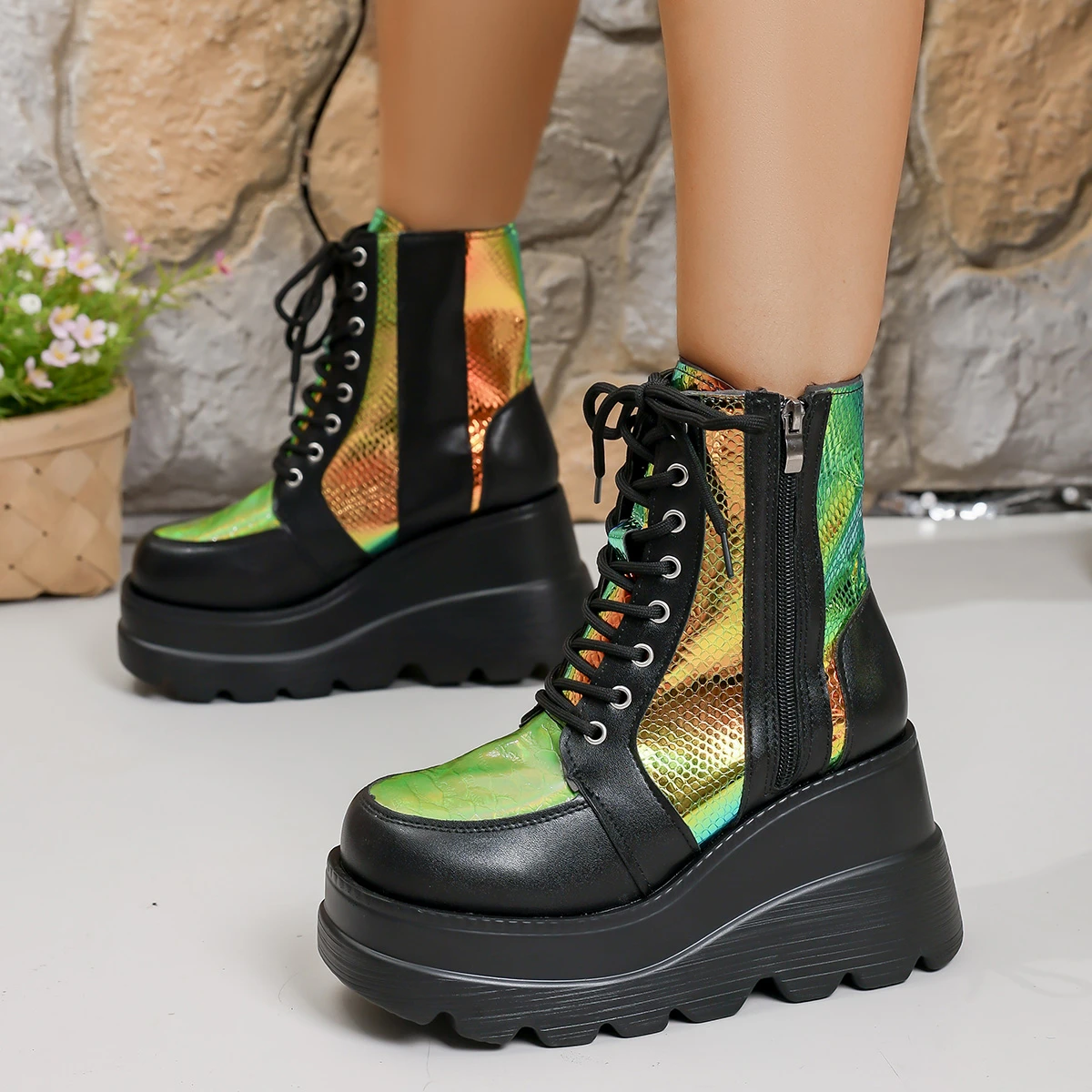 New Women Platform Boots Fashi - Kids Outdoor Boots recension och pris