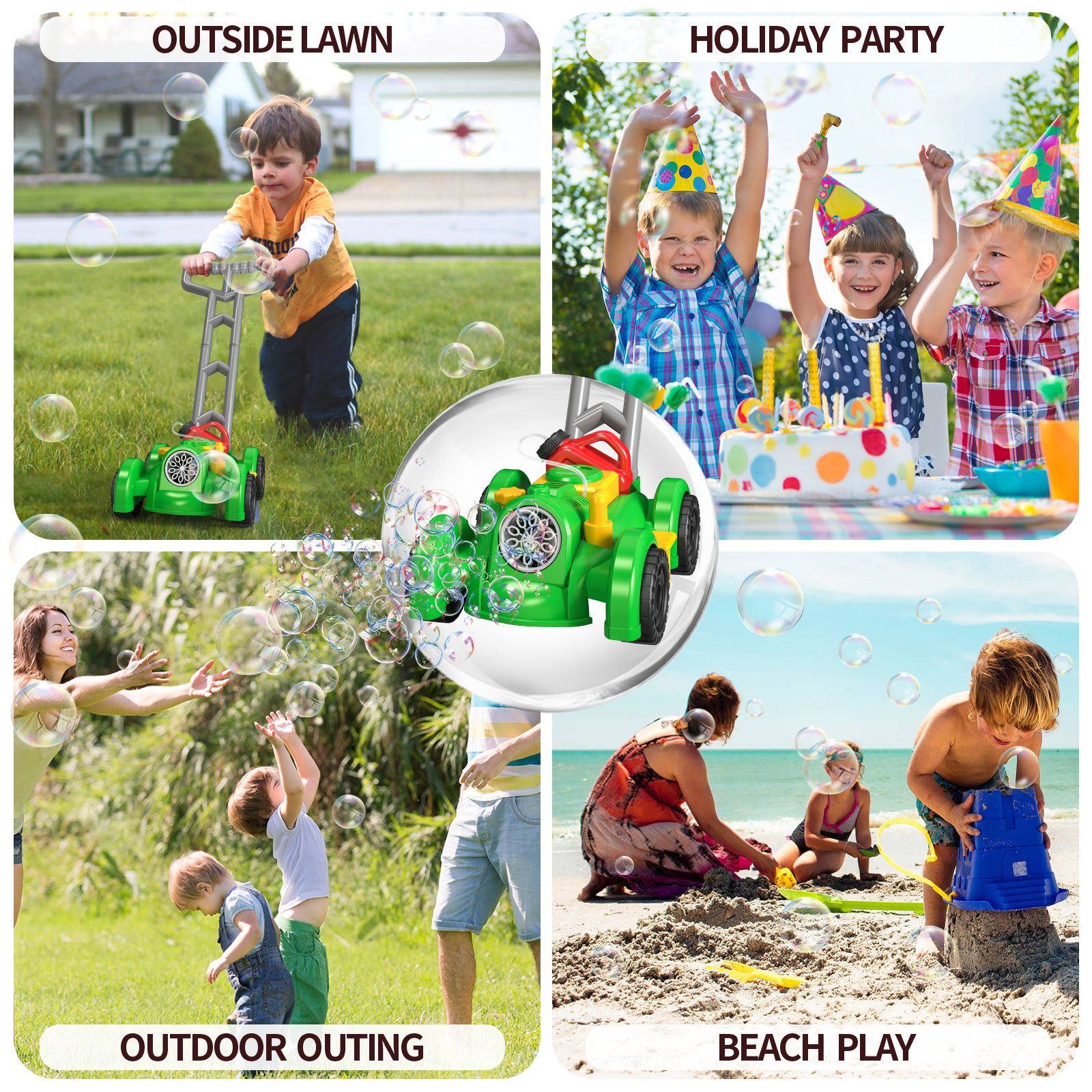 Fully Automatic Trolley Bubble - Kids Outdoor Lawn Mower recension och pris