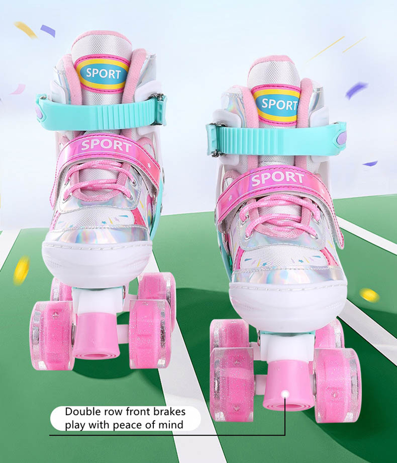 Kids Double Row Roller Skates  - Kids Outdoor Quad recension och pris