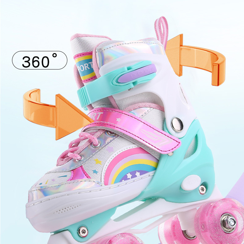 Kids Double Row Roller Skates  - Kids Outdoor Quad recension och pris