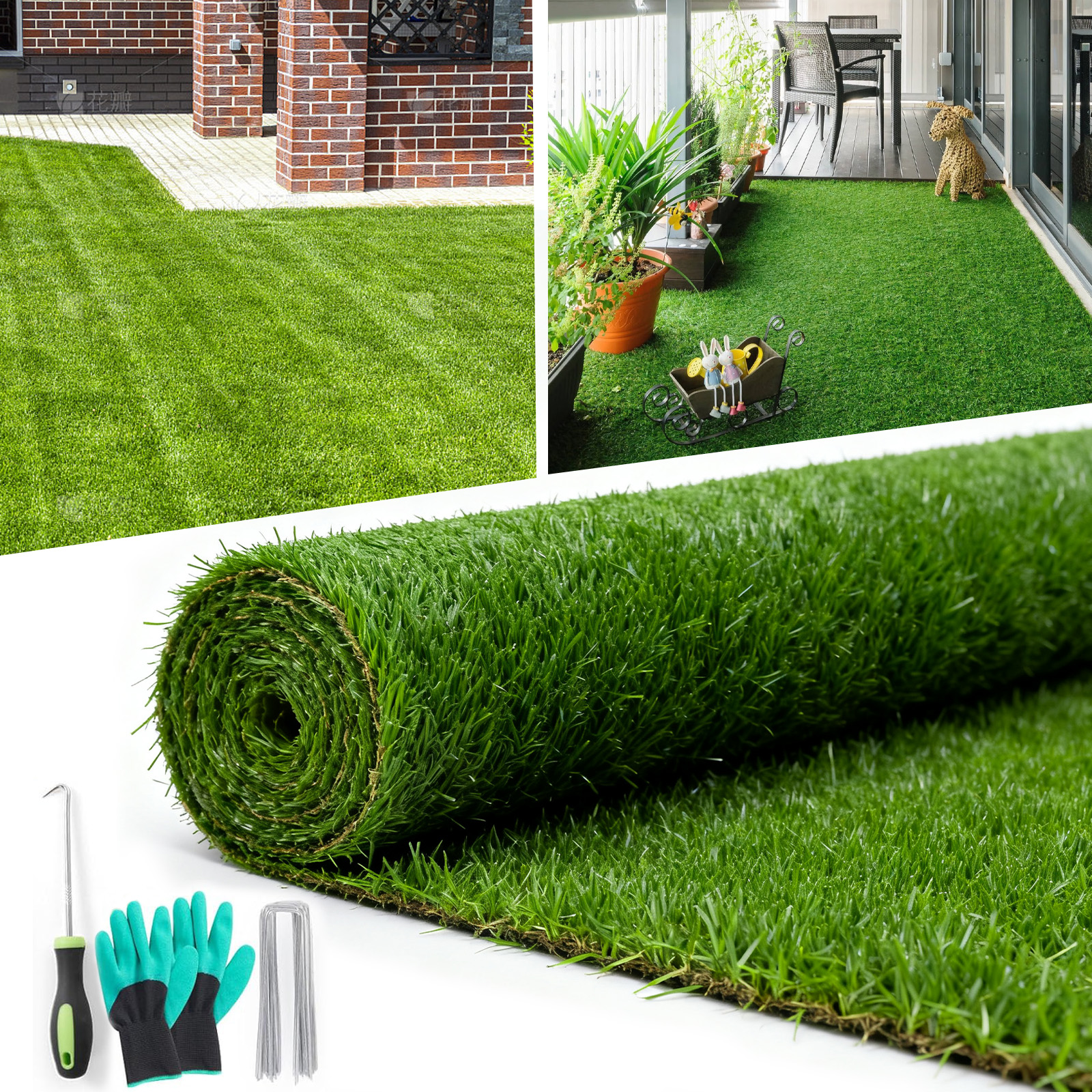 Upgraded Large Artificial Gras - Outdoor Kid Friendly recension och pris