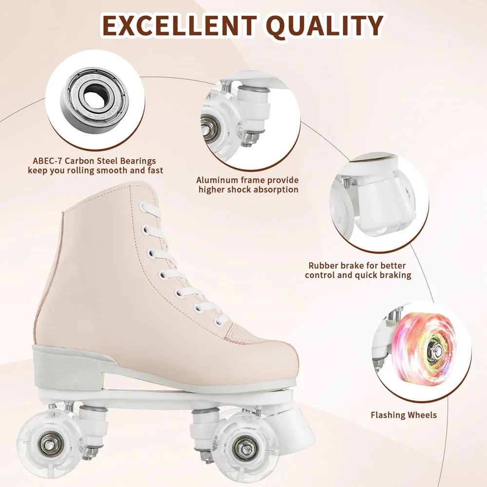Quad Roller Skates Size 32-40  - Kids Outdoor Quad recension och pris